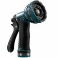 Pistolet d'arrosage 20 cm en plastique bleu foncé et noir à jet réglable